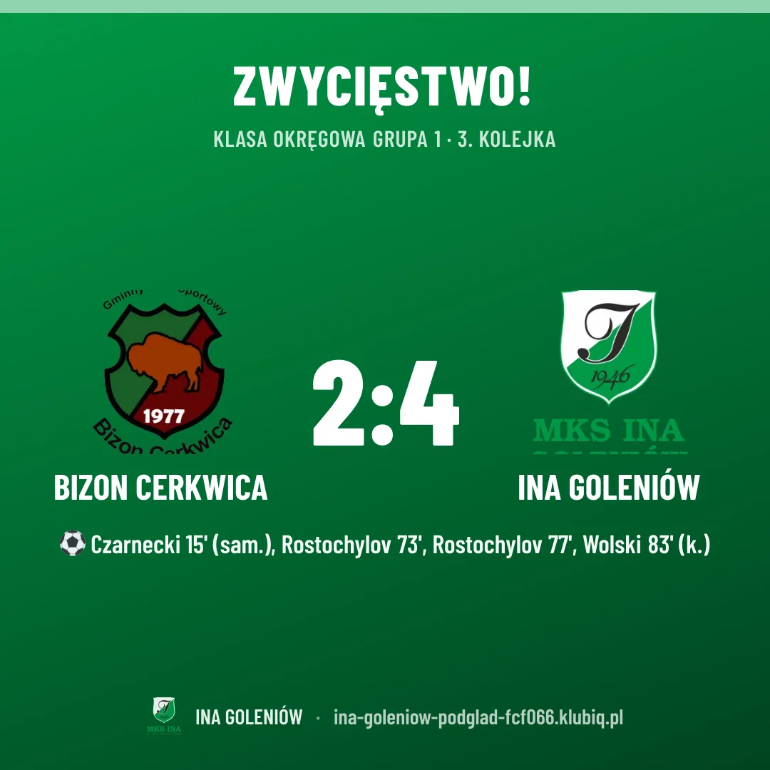 BIZON Cerkwica 2:4 Ina Goleniów